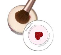 Makeup Brush Cleaner Soap - Heart Shaped Solid Soap, Solid Makeup Brush Cleaner with Deep Cleansing Charcoal, Botanical Oil Infused Scrubber, Ideal for Cosmetic Sponges Loose Powder Foundation