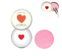 Makeup Brush Cleaner Soap With Silicone Mat, Deeply Cleans Waterproof Makeup For Synthetic & Natural Brushes & Sponges - Easy-Rinse