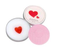 Makeup Brush Cleaner, Solid Soap Bar, Professional Tool Cleaning, Product Gentle Formula, Cosmetic with, Beauty Accessory with Cleansing Effect, for Home and Travel