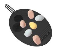 Makeup Brush Cleaning, Silicone Multifunctional Cosmetic Brush Cleaner Storage Pad, 17.52x9.45x0.38 inches Makeup Tool Carpet for, Pigment Blending, Foundation, Eyeshadow