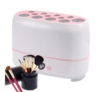 Makeup Brush Dryer, Powder Puff Dehydrator, Cosmetic Sponge Drying Machine, 7.28x3.35x5.04 Inches Gentle Heat Technology, USB Rechargeable, Ideal for Beauty Tools Maintenance