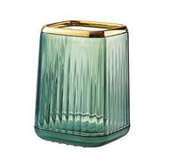 Makeup Brush Great Elemy Clear Cosmetic Storage Box Office Conteneur de stylo de maquillage Brosse à dents maquillage Green, support de brosse de maquillage