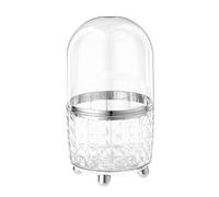 Makeup Brush Holder Organizer - Make Up Brushes Container Wiith Lid | Makeups Brush Holder With Lids | Waterproof 6 Compartment Cosmetic Tools Storage | Rotating Makeup For Bathroom, Skincare
