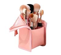 Makeup Brush Holder Travel - Large Capacity Standing, Makeup Brush Pouch Toiletry Bag | for Women Girls Toiletry Cosmetic Eyebrow Pencil Lipstick Home Office Road Trip
