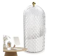 Makeup Brush Holder with Lid - Waterproof Cosmetic Display Case, Large Capacity Organizer | Long Lasting Makeup Brush Storage Stand for Vanity Counter Table Cosmetic Tool Holder Professional Home