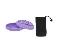 Makeup Brush Sèche-Toile Organisateur d'organisateur Soullage Silicone Mat Professionnel Claitement Cosmetic Brush (Violet)