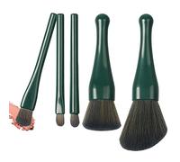 Makeup Brush Set, Travel Retractable Cosmetic Tool, 4.53x3.54x2.56 Inches Professional Applicator Kit for Concealer, Blush, Lip, Powder, Eyeshadow and Foundation