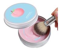 Makeup Brush Soap, 40g Sponge Washing Soap, Makeup Shampoo Deep Cleaning Formula, Cosmetic Brush Cleaner, Vanity Make Up Cleaner for Travel, Home, Salon and Daily Routine