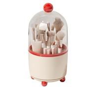 Makeup Brush Storage - Clear Cosmetic Organizer, Vanity Holder, Desktop