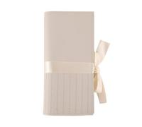 Makeup Brush, Travel Case, Roll-Up Cosmetic Brush Bag, Portable 12-Slot Zipper Organizer Compact, Brush Holder for Makeup Artists, Beauty Storage,120g, 33x23cm