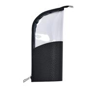 Makeup Brush Travel Holder, Waterproof Portable Clear Organizer, Zipper Cosmetic Pouch with Transparent Design, Cosmetic Holder, Travel Bag with Easy Access, Makeup Storage for Women Vanity Luggage