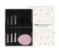Makeup Brushes, 8 Pieces Soft Eyeshadow Brush Set, Makeup Brush with Storage Box, Portable Makeup Brushes Set, Beauty Tools for Eyes, Cheeks, Lips, Gift for Mothers, Wives, Professional Makeup Brushes
