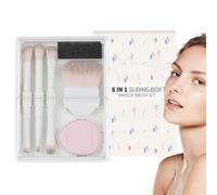 Makeup Brushes, 8 Pieces Soft Eyeshadow Brush Set, Makeup Brush with Storage Box, Portable Makeup Brushes Set, Beauty Tools for Eyes, Cheeks, Lips, Gift for Mothers, Wives, Professional Makeup Brushes