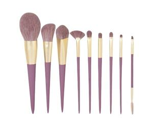 Makeup Brushes - 9 Piece Soft Non-Slip Facial Beauty Tool | Makeup Brushes Set with Premium Bristles for Women, Skin, Lips, Brow, Eyebrow, Eyelash, Foundation, Blending, Contour, Cosmetic Application