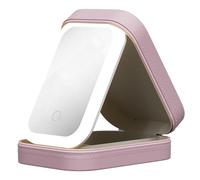 Makeup Case - Portable Makeup Bag, LED Makeup Holder | Dustproof Smooth Storage Box, Makeup Storage Case with, Cosmetic Travel Case for Daily Use, Beige, Pink, Green, 16.5x11.5x6cm