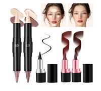 Makeup Combo Set pour les femmes, stylo de contour facial 5d | Kit de stylo de beauté cosmétique - Outil de cosmétique durable pour l'école, les rencontres, le voyage d'affaires, la maison, les voyage
