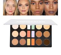 Makeup Concealer Palette, Waterproof Foundation Cream, Long Lasting Coverage, Smooth Blend Texture, Multi-Color Options, Perfect for Dating Traveling Business Trip Use