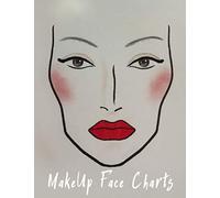 MakeUp Face Charts Notebook: 48 Face charts for makeup artists blank paper sheets notebook, your professional makeup artist book portfolio, face mapping chart, face chart makeup book.