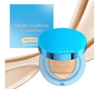 Makeup Foundation Cushion, High Coverage Matte Concealer Cream, Long-Wear Beauty Compact, Lightweight Skin Perfecting Base for Girlfriend Wife Daughter Sister Friend Gift