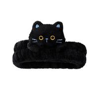 Makeup Hair Holder - Skincare Wash Headband for Bathing | Adorable Cat Design with Warm Plush Texture & Stretch Fit Accessory for Facial Care, Spa Day, Shower Time, Travel and Home Use