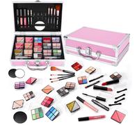 Makeup Kit for Women Girls, Fashionable Make Up Present Set for Beginners Professionals Traveler with Case, Makeup Essential with Eyeshadow Palette, Lip Gloss, Mascara,Foundation Face Primer(Pink)