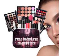 Makeup Kit, Foundation & Concealer Set, Full Makeup, Eyebrow Pencil, Eyeshadow Primer, Pressed Powder, (Complete Set), for Girls, Daily Use & Special Occasions