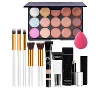 Makeup Kit Women, Professional Cosmetics Set, Makeup Palette Set, 650g for Face Eyeshadow Brush Lip Gloss Concealer Party Sturdy Solution Professional Styling Gear Kit System Part
