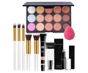 Makeup Kit Women, Professional Cosmetics Set, Makeup Palette Set, 650g for Face Eyeshadow Brush Lip Gloss Concealer Party Sturdy Solution Professional Styling Gear Kit System Part