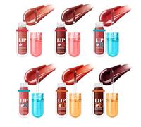 Makeup Lip Gloss - 6 Pieces Non-sticky Lip Balm Stick,Non-greasy Lipstick Set sfor Travel Dating Friends sGathering Commuting Weddings