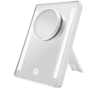 Makeup Mirror With Illumination, Direct Power Usb Lighted With Dimmable Brightness 3x Magnifying Mirror Removable Cosmetic Mirror With Led Light Travel Table Mirror