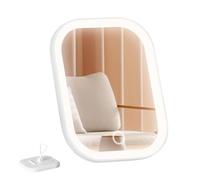 Makeup Mirror With Light - PVC, Folding LED Touch Control Color | Portable Beauty Tool, LED Makeup Mirror For Women, Girlfriend, Pocket Bag, School, Desk, Vanity, Birthday, Valentine, Christmas, White