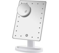 Makeup Mirror With Lights, Table Mirrors, Travel & Courtesy With 21 Led Lights And Touch Screen With 10x Detail, 180° Free Rotation, Dual Power Supply