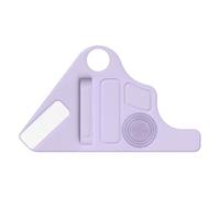Makeup Mixing, Silicone Palette Mat, Ergonomic Strap Adjustable Portable Foldable Compact, Makeup Wrist Strap for Women Girls Get Ready, 9.45x5.51x0.63Inches, Purple
