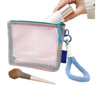 Makeup Organizer Bag | Organisateur De Voyage pour Maquillage - Pochette Cosmétique Transparente Léger pour Toilette Quotidienne Salle De Sport Voyage De Noces Randonnée Dortoir Hôtel