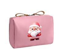 Makeup Organizer Bag | Travel Cosmetic Bag | Cosmetic Bag Organizer | Print Travel Cosmetic Bag for Women, Christmas Makeup Brush Organizer Bag with Holiday Design