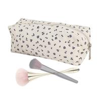 Makeup Organizer - Flower Makeup Bag, Clear Cosmetic Bags for Travel, MakeupS Brush Bag MakeupS Storage Bags Make Up Organizers Canvas Storage Organizer, Floral Travel for Women Girls