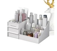 Makeup Organizer For Vanity - Organisateur de maquillage avec drawers | Desktop Cosmetic Holder | Makeups Organizer Countertop | For Perfume Bedroom Desk Bathroom Countertop Women Skincare Supplies