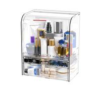 Makeup Organizer with Lid, Makeup Display Case, Cosmetic Organizer with Lid, Makeup Storage Box, Adorable Makeup Organizer, Portable Vanity Organizer with Drawers for Beauty Products & Cosmetics