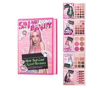 Makeup Palette Set - Eyeshadow Highlighter Blush Cosmetics Palette Set, Women Her Girls Beginners Professionals Wife, Complete Face Kit Accessory, Beauty Artist Makeup Component