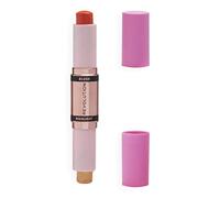 Makeup Revolution, Bâton fard à joues et illuminateur, Coral Dew, fard à joues et surligneur pour le visage, 4.3g