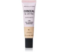 Makeup Revolution Conceal & Define fond de teint matifiant teinte F6N 23 ml