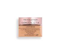Makeup Revolution, Conceal & Fix, Ultimate Coverage, Anti-Cernes, Light Beige, 11g