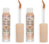 Makeup Revolution, Correcteur de teint IRL, couvrance moyenne à complète, C7, 6g (Lot de 2)