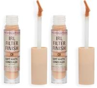 Makeup Revolution, Correcteur de teint IRL, couvrance moyenne à complète, C8, 6g (Lot de 2)