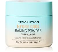 Revolution, Poudre Libre Rafraîchissante Hydra Cool, Poudre Fixatrice Hydratante à l'Acide Hyaluronique, Végan et Non Testé sur les Animaux, 30 g