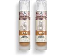 Makeup Revolution, Irl Filter, Longwear, Fond de Teint, F13.2, 23ml (Lot de 2)