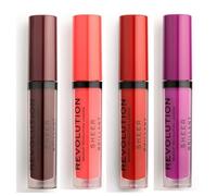 Makeup Revolution - Lot 4 Gloss À Lèvres Sheer Brillant - 148 Plum/ 130 Decadence/ 145 Vixen/ 134 Ruby -