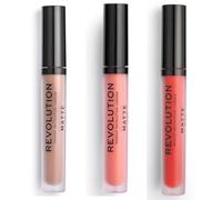 Makeup Revolution - Lot De 3 Gloss À Lèvres Matte - 101 Piece Of Cake/ 107 Rbf/ 132 Cherry -