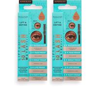 Makeup Revolution, Mascara 5D Lash Waterproof, 14ml (Lot de 2)