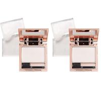 Makeup Revolution, savon coiffant, cire à sourcils, blanc, 5 g (Lot de 2)